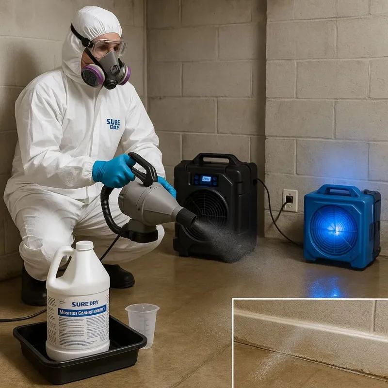 Sanitization and Odor Removal process in Lakes of the Four Seasons, IN